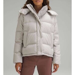 LULULEMON NWOT Heathered Natural Ivory Wunder Puff Jacket